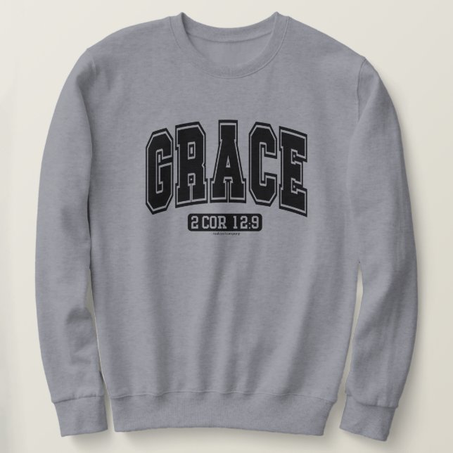 Grace Christian Faith Sweatshirt -> Sweat-shirt Gr (Design devant)