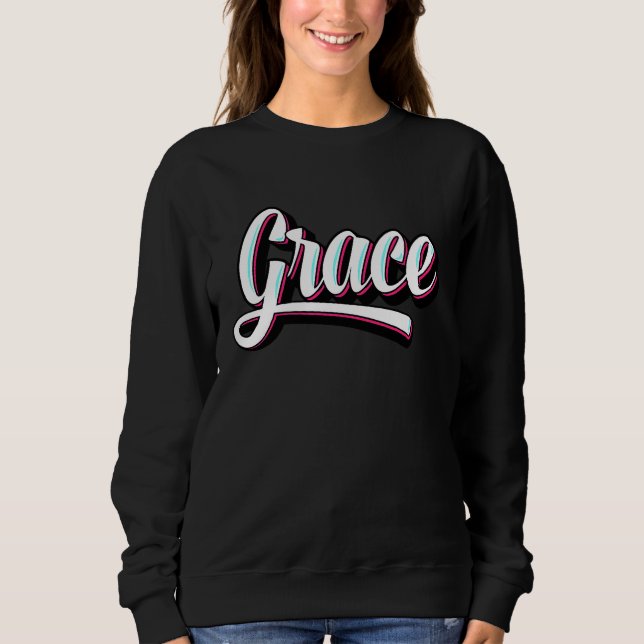 Grace Christian Letter  Idea Sweatshirt (Vorderseite)
