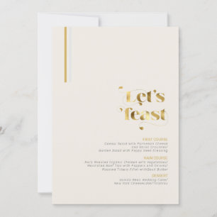 Grace Clinton Menu Gold/Silver ID887