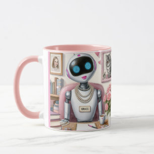 Grace der Roboter – Funkeln und Syntax an ihrem Sc Tasse