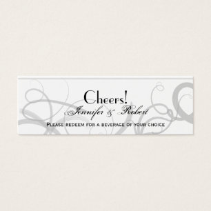 Grace: Dramatischer Wirbel Gray Wedding Drink Tick