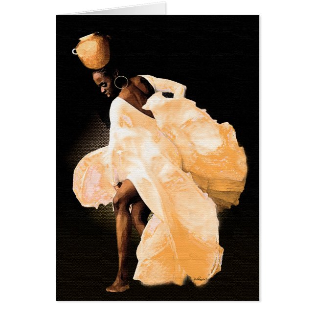 Grâce en mouvement – Carte de vœux de danse folklo (Devant)