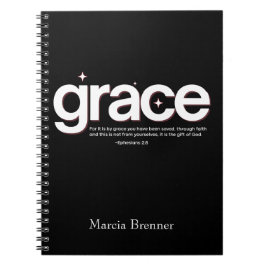 Grace Ephesians 2:8 Notizblock