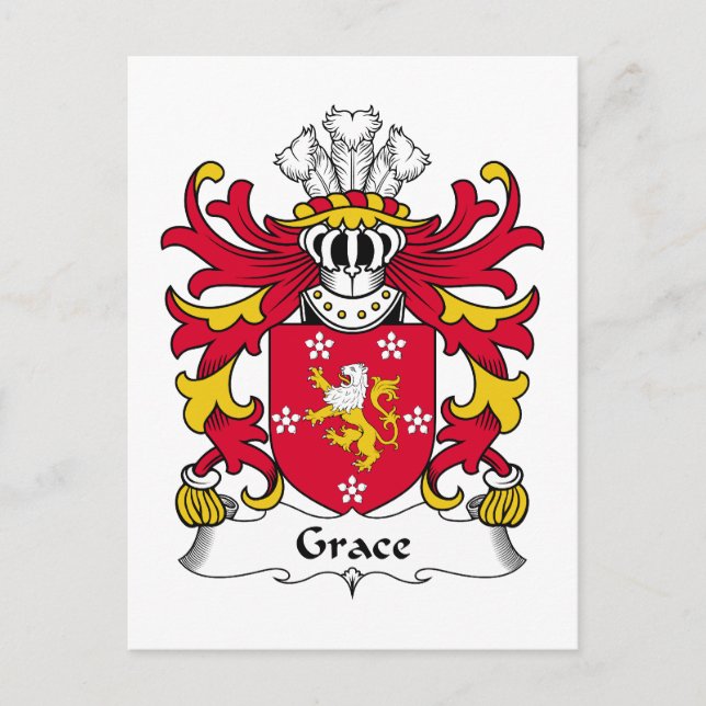 Grace Familienwappen Postkarte (Vorderseite)