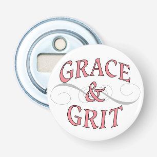 Grace & Grit in Rosa und Grau Flaschenöffner