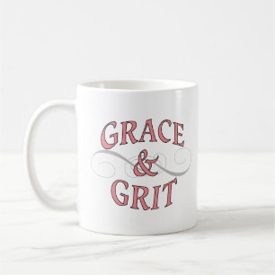 Grace & Grit in Rosa und Grau Kaffeetasse