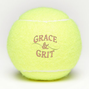 Grace & Grit in Rosa und Grau Tennisbälle