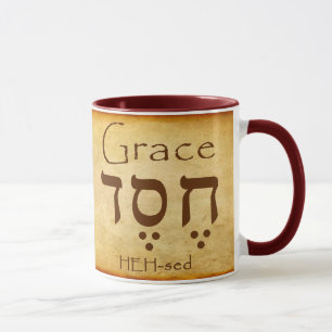 GRACE HEBREW MUG
