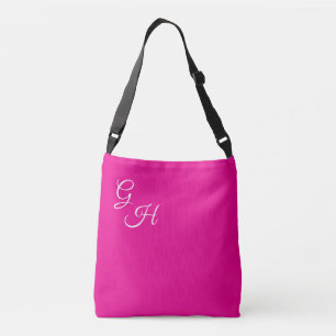 Grace - Hot Pink & White: Tragetaschen Mit Langen Trägern