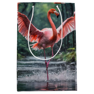 Grace in Flight: Der rosa Flamingos Riverdance Mittlere Geschenktüte
