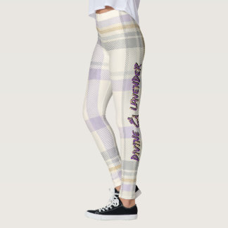Grace Ivory & Lavender Luxe Karomuster Vol 72 Leggings