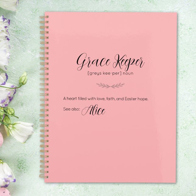 Grace Keeper Personalisiert Ostersonnenplaner Planer (Grace Keeper Personalized Easter Bunny Planner)