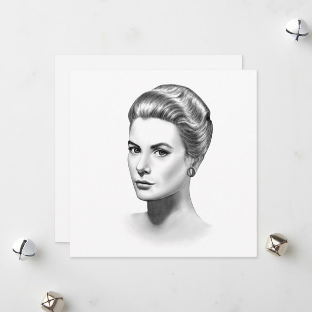 Grace Kelly Feiertagskarte (Vorderseite/Rückseite Beispiel)
