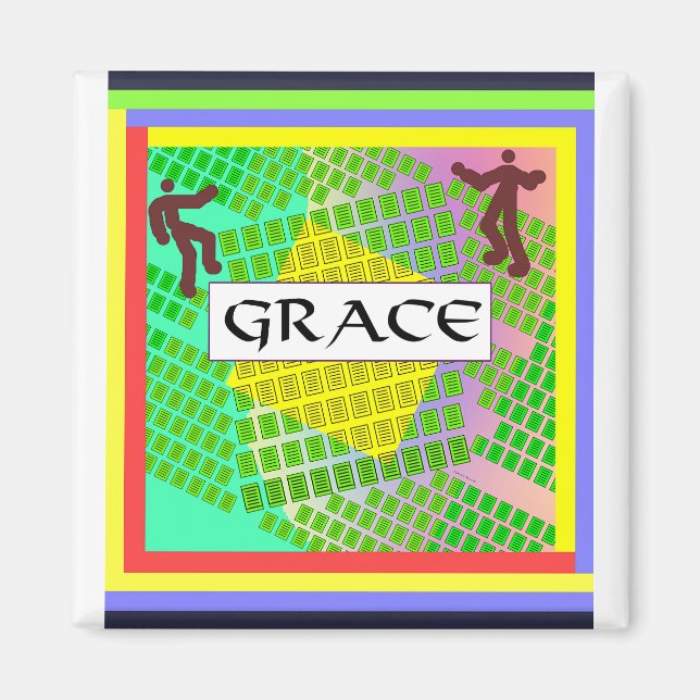 GRACE Kühlschrank Magnet (Vorne)