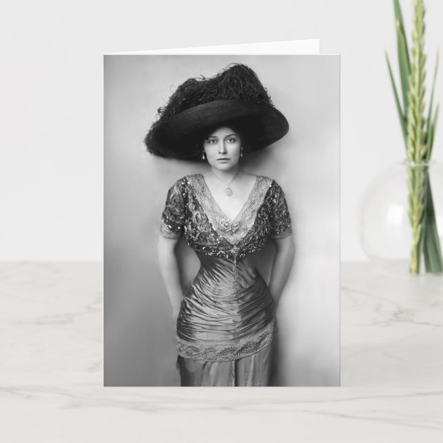 Grace La Rue Circa 1900 Karte (Vorderseite)