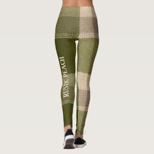 Grace Olive & Wheat Rustic Karomuster Vol 77 Leggings