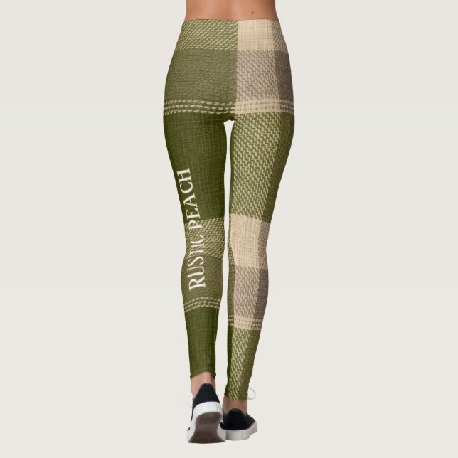 Grace Olive & Wheat Rustic Karomuster Vol 77 Leggings (Rückseite)