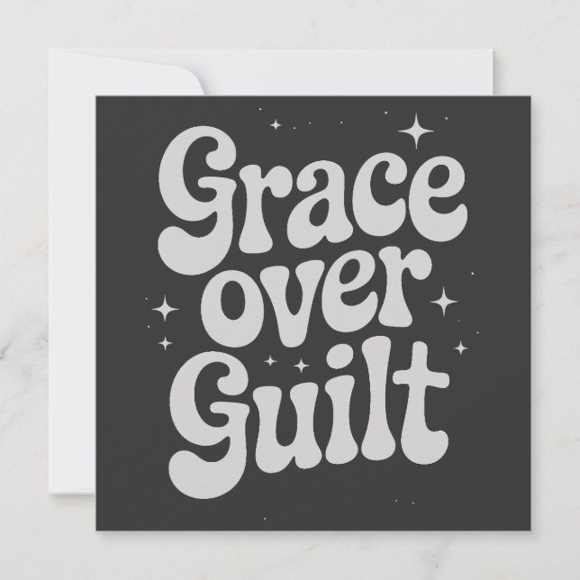 Grace Over Guilt-Flachkarte (Vorderseite)
