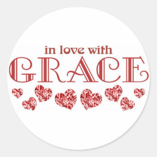 Grace Runder Aufkleber