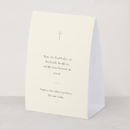 Grace Sage Religiöses Gebet & Segens-Tischschild Tischaufsteller