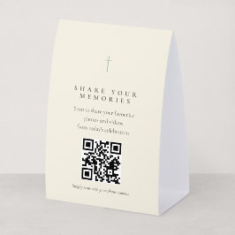 Grace Sage Teilen Sie Ihre Erinnerungen QR-Tischsc Tischaufsteller