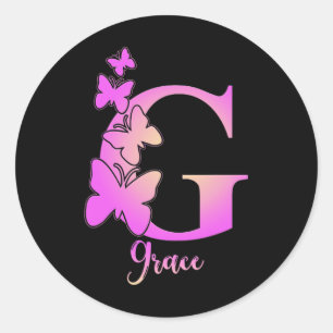Grace School Inspiration Runder Aufkleber
