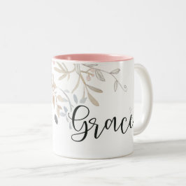 Grace Soft Pink lila christliche Blume Zweifarbige Tasse