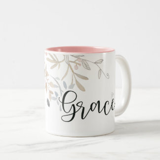 Grace Soft Pink lila christliche Blume Zweifarbige Tasse