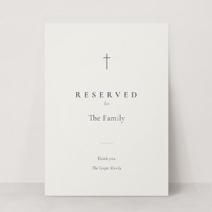 Grace Stone Christian Kreuz reservierte Sitzplatzs