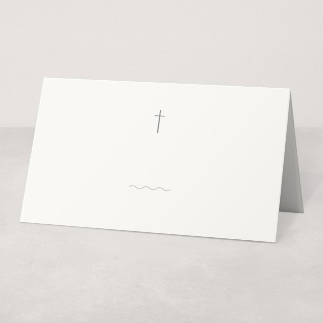 Grace Stone religiöse Platzkarte oder Buffetschild (Grace | Stone - Folded Buffet or Place Card for Handwriting)