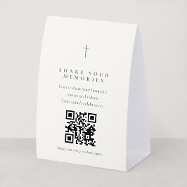 Grace Stone Teilen Sie Ihre Erinnerungen QR-Tischs Tischaufsteller