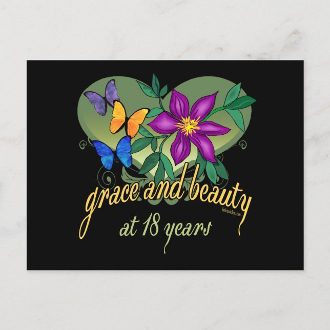 Grace und Beauty bei 18 Jahren Postkarte (Vorderseite)