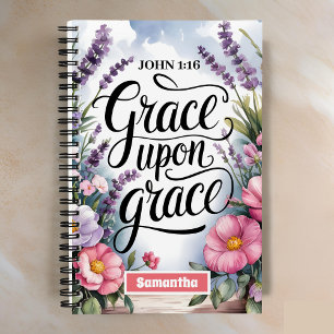 Grace Upon Grace Christlich Women Journal Notizbuch