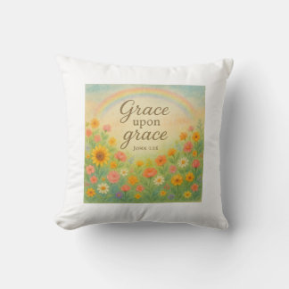 Grace Upon Grace - John 1:16 Kissen