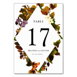 Grace Vintage Personalisierte Tischnummer Card