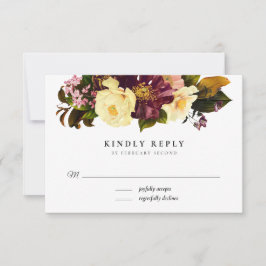 Grace Vintage Wedding RSVP Cards Karte