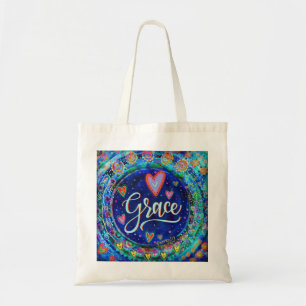 Grace Whimsical Blue Inspirivity Tragetasche