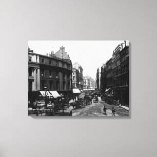 Gracechurch Straße, London, c.1890 Leinwanddruck