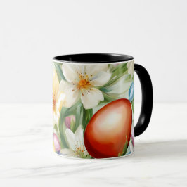 Graceful Apple Blossom, Tulips und Ostereier Tasse