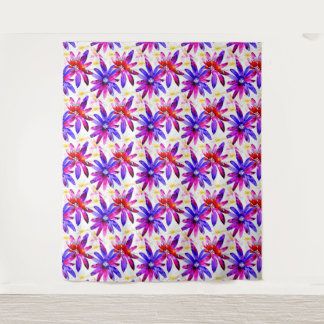 Graceful Art Nouveau Floral Wasserfarbband Wandteppich