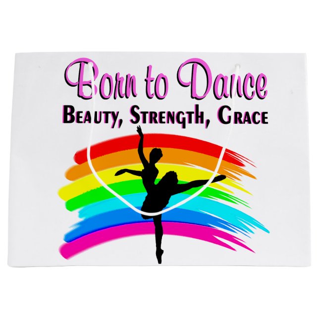 GRACEFUL BALLERINA DESIGN GROßE GESCHENKTÜTE (Vorderseite)