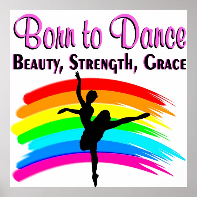 GRACEFUL BALLERINA DESIGN POSTER (Vorne)