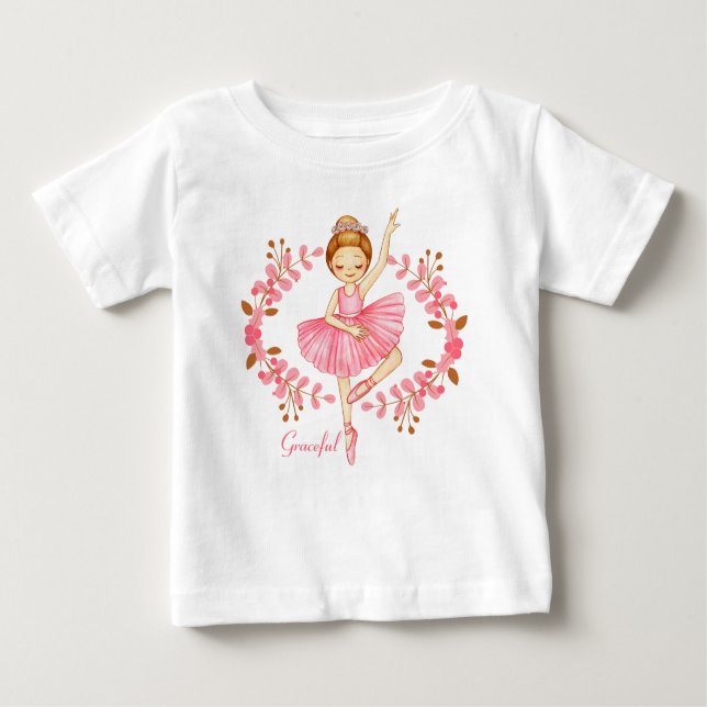 Graceful Ballerina Red Head T - Shirt (Vorderseite)