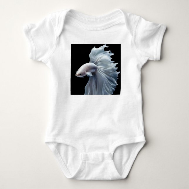 Graceful Betta Dance - Baby Bodysuit Baby Strampler (Vorderseite)