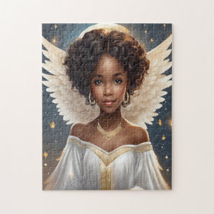 Graceful Black Engel mit Halo