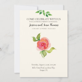 Graceful Blumenhochzeit Einladung