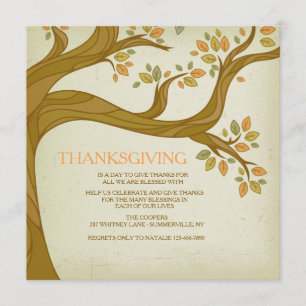 Graceful Branches Fall Invitation