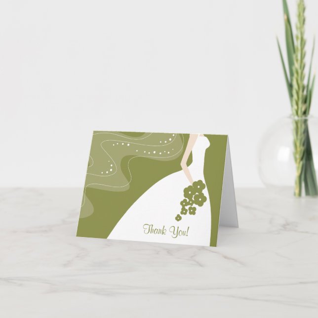 Graceful Bridge Vielen Dank Note Card Dankeskarte (Vorderseite)