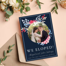 Graceful Floral Pink und Dusty Blue Elopement