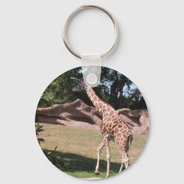 "Graceful Giraffe" Foto Schlüsselkette Schlüsselanhänger (Vorderseite)